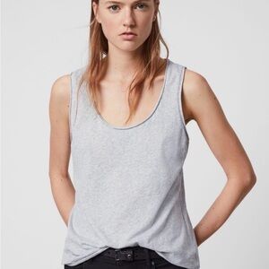 NWT All Saints Cotton Gray Tank Top